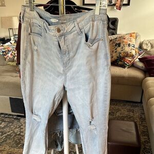 Old Navy Blue Skinny Jeans with Whiskering